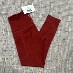 Zyia Burnt Rose Pocket Light n Tight Hi-rise 7/8 24"